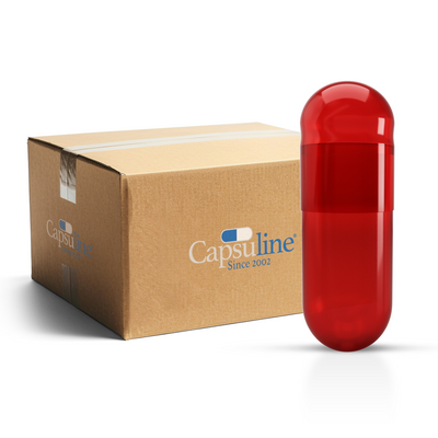 Titanium Dioxide (TiO2) Free - Colored Empty Vegetarian Capsules Size 0 (Box of 100,000)