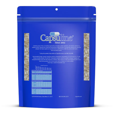 Clear Size 2 Empty Vegetarian Capsules by Capsuline - 1000 Count - 1000